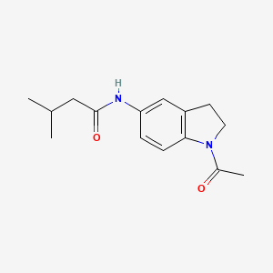 N-(1-acetyl-2,3-dihydroindol-5-yl)-3-methylbutanamide