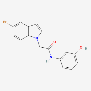 2-(5-bromo-1H-indol-1-yl)-N-(3-hydroxyphenyl)acetamide