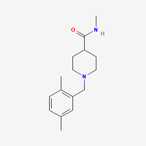 molecular formula C16H24N2O B7486016 1-[(2,5-dimethylphenyl)methyl]-N-methylpiperidine-4-carboxamide 