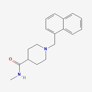 molecular formula C18H22N2O B7486044 N-methyl-1-(naphthalen-1-ylmethyl)piperidine-4-carboxamide 