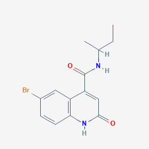 6-bromo-N-(butan-2-yl)-2-oxo-1,2-dihydroquinoline-4-carboxamide