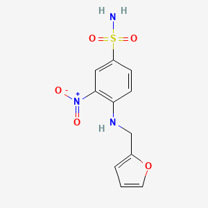 4-(Furan-2-ylmethylamino)-3-nitro-benzenesulfonamide