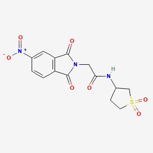 N-(1,1-dioxothiolan-3-yl)-2-(5-nitro-1,3-dioxoisoindol-2-yl)acetamide