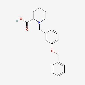 1-[(3-Phenylmethoxyphenyl)methyl]piperidine-2-carboxylic acid