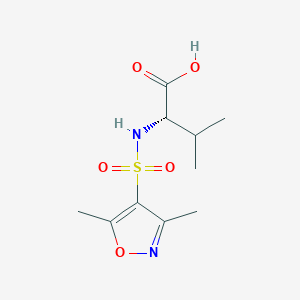 (2S)-2-[(3,5-dimethyl-1,2-oxazol-4-yl)sulfonylamino]-3-methylbutanoic acid