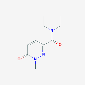 molecular formula C10H15N3O2 B7486115 N,N-diethyl-1-methyl-6-oxo-1,6-dihydropyridazine-3-carboxamide 