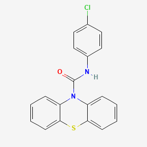 molecular formula C19H13ClN2OS B7486129 10H-吩噻嗪-10-甲酰胺-N-(4-氯苯基) 