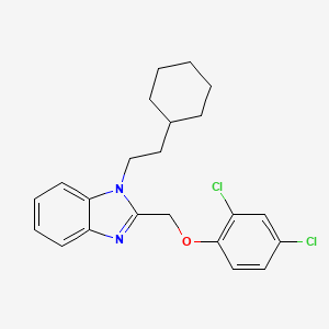 1-(2-cyclohexylethyl)-2-[(2,4-dichlorophenoxy)methyl]-1H-benzimidazole