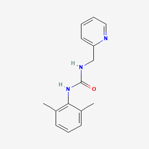 molecular formula C15H17N3O B7486142 N-(2,6-dimethylphenyl)-N'-(2-pyridinylmethyl)urea 