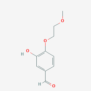 molecular formula C10H12O4 B7486149 3-Hydroxy-4-(2-methoxyethoxy)benzaldehyde 