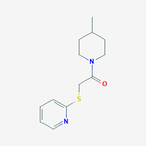 molecular formula C13H18N2OS B7486160 1-(4-Methylpiperidin-1-yl)-2-pyridin-2-ylsulfanylethanone 