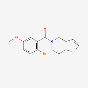 (2-bromo-5-methoxyphenyl)-(6,7-dihydro-4H-thieno[3,2-c]pyridin-5-yl)methanone