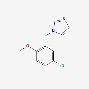 1-[(5-Chloro-2-methoxyphenyl)methyl]imidazole