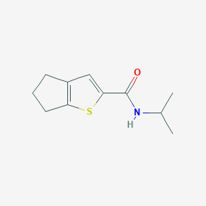 molecular formula C11H15NOS B7486195 N-propan-2-yl-5,6-dihydro-4H-cyclopenta[b]thiophene-2-carboxamide 