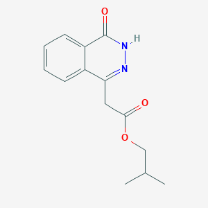 molecular formula C14H16N2O3 B7486235 2-methylpropyl 2-(4-oxo-3H-phthalazin-1-yl)acetate 