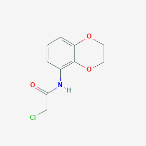 molecular formula C10H10ClNO3 B7486269 2-chloro-N-(2,3-dihydro-1,4-benzodioxin-5-yl)acetamide 