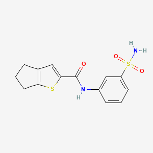 N-(3-sulfamoylphenyl)-5,6-dihydro-4H-cyclopenta[b]thiophene-2-carboxamide