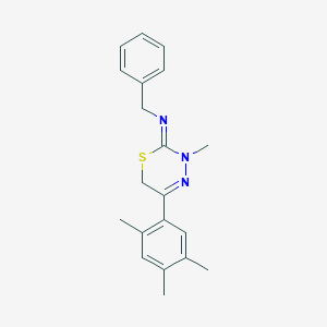 molecular formula C20H23N3S B7486289 N-benzyl-3-methyl-5-(2,4,5-trimethylphenyl)-6H-1,3,4-thiadiazin-2-imine 