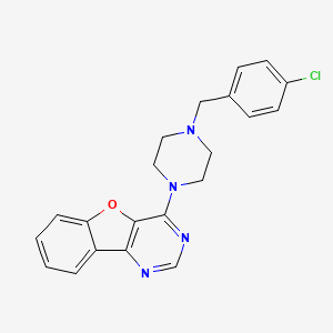 4-[4-(4-Chlorobenzyl)piperazin-1-yl][1]benzofuro[3,2-d]pyrimidine