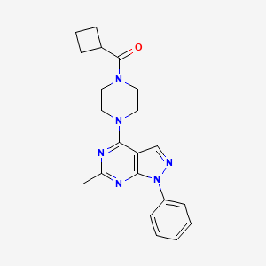 cyclobutyl[4-(6-methyl-1-phenyl-1H-pyrazolo[3,4-d]pyrimidin-4-yl)piperazino]methanone