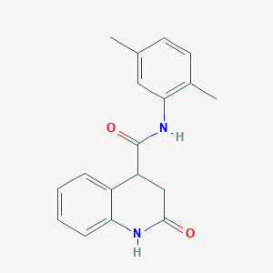 molecular formula C18H18N2O2 B7486350 N-(2,5-dimethylphenyl)-2-oxo-3,4-dihydro-1H-quinoline-4-carboxamide 