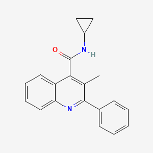 N-cyclopropyl-3-methyl-2-phenylquinoline-4-carboxamide