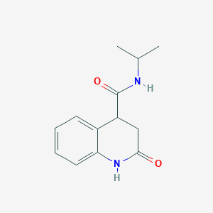 molecular formula C13H16N2O2 B7486374 2-oxo-N-propan-2-yl-3,4-dihydro-1H-quinoline-4-carboxamide 