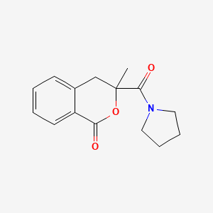 3-methyl-3-(pyrrolidine-1-carbonyl)-4H-isochromen-1-one