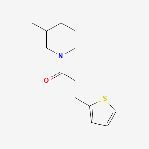 molecular formula C13H19NOS B7486389 1-(3-Methylpiperidin-1-yl)-3-thiophen-2-ylpropan-1-one 