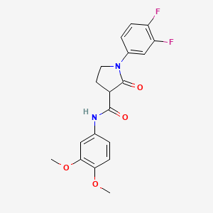 1-(3,4-difluorophenyl)-N-(3,4-dimethoxyphenyl)-2-oxopyrrolidine-3-carboxamide