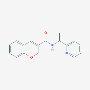 molecular formula C17H16N2O2 B7486409 N-(1-pyridin-2-ylethyl)-2H-chromene-3-carboxamide 