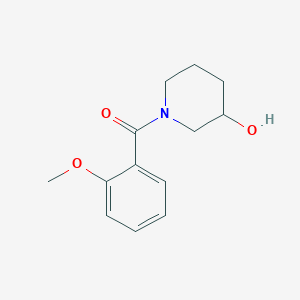 molecular formula C13H17NO3 B7486410 (3-Hydroxypiperidin-1-yl)-(2-methoxyphenyl)methanone 