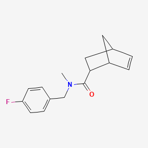 N-[(4-fluorophenyl)methyl]-N-methylbicyclo[2.2.1]hept-5-ene-2-carboxamide