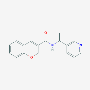 N-(1-pyridin-3-ylethyl)-2H-chromene-3-carboxamide