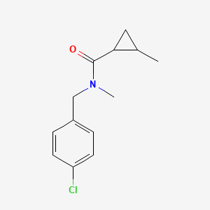 N-[(4-chlorophenyl)methyl]-N,2-dimethylcyclopropane-1-carboxamide