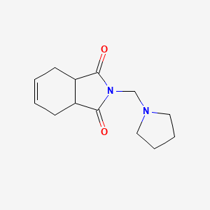 molecular formula C13H18N2O2 B7486438 2-(Pyrrolidin-1-ylmethyl)-3a,4,7,7a-tetrahydroisoindole-1,3-dione 