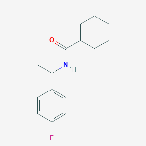 N-[1-(4-fluorophenyl)ethyl]cyclohex-3-ene-1-carboxamide