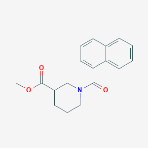 molecular formula C18H19NO3 B7486482 Methyl 1-(naphthalene-1-carbonyl)piperidine-3-carboxylate 