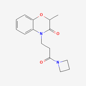 4-[3-(Azetidin-1-yl)-3-oxopropyl]-2-methyl-1,4-benzoxazin-3-one