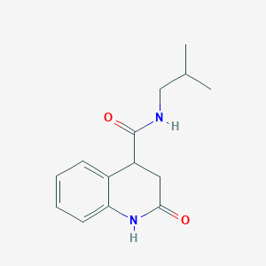 molecular formula C14H18N2O2 B7486496 N-(2-methylpropyl)-2-oxo-3,4-dihydro-1H-quinoline-4-carboxamide 