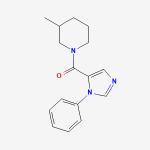 molecular formula C16H19N3O B7486501 (3-Methylpiperidin-1-yl)-(3-phenylimidazol-4-yl)methanone 