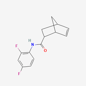 molecular formula C14H13F2NO B7486520 N-(2,4-difluorophenyl)bicyclo[2.2.1]hept-5-ene-2-carboxamide 