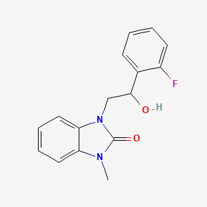 1-[2-(2-Fluorophenyl)-2-hydroxyethyl]-3-methylbenzimidazol-2-one