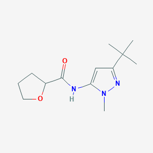 N-(5-tert-butyl-2-methylpyrazol-3-yl)oxolane-2-carboxamide