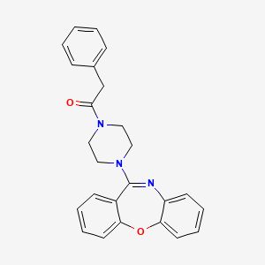 molecular formula C25H23N3O2 B7486566 1-(4-Dibenzo[b,f][1,4]oxazepin-11-ylpiperazino)-2-phenyl-1-ethanone 