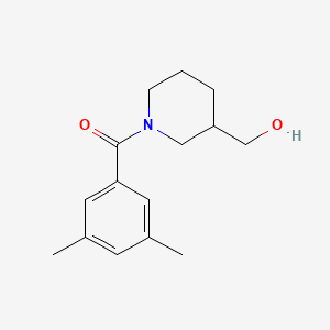 molecular formula C15H21NO2 B7486576 (3,5-Dimethylphenyl)-[3-(hydroxymethyl)piperidin-1-yl]methanone 