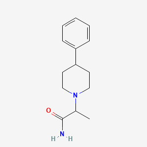 molecular formula C14H20N2O B7486586 2-(4-Phenylpiperidin-1-yl)propanamide 