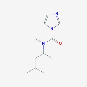 molecular formula C11H19N3O B7486592 N-methyl-N-(4-methylpentan-2-yl)imidazole-1-carboxamide 