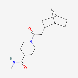 1-[2-(2-bicyclo[2.2.1]heptanyl)acetyl]-N-methylpiperidine-4-carboxamide