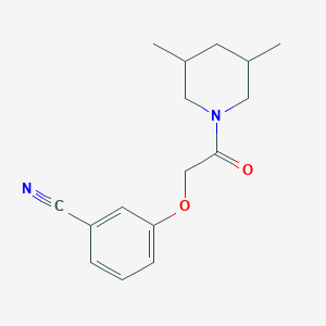 3-[2-(3,5-Dimethylpiperidin-1-yl)-2-oxoethoxy]benzonitrile